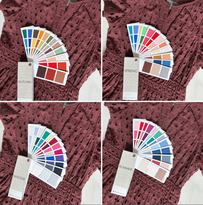 Color analysis drapes